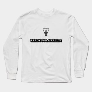 Cool Badminton Long Sleeve T-Shirt